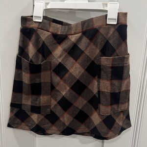 Plaid Checkered mini Skirt